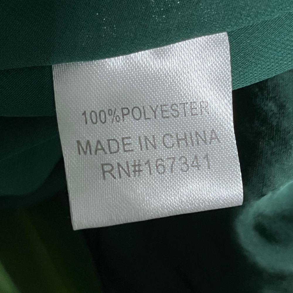 Hello Molly Dress Size 6 Emerald Green Satin Cowl Neck Cutout Maxi Gown 3927 - Picture 5 of 8